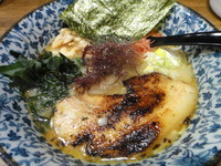 「海老塩豚骨ラーメン・細麺」@焼豚食道の写真