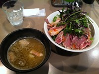 「【肉の日】ラム肉のエスニックつけ麺」@つけ麺 五ノ神製作所の写真