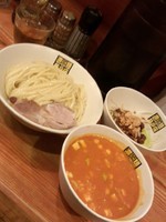 「【限定】エビチリつけ麺の極み（中盛）＋カラベジ」@濃菜麺 井の庄の写真