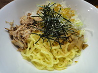 「油そば・並盛+ネギ」@油そば専門 麺屋かとむら 信州 市場本店の写真