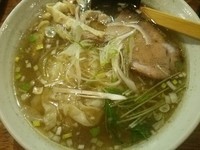 「塩ら～麺＋ワンタン （140331）」@めん屋 まんまるの写真