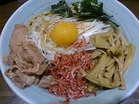 「魚介油そば中盛(オマール海老)」@郎郎郎の写真