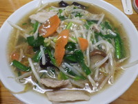 「肉ニラしいたけのサンマーメン」@九州大分ラーメン 麺恋亭 中華街店の写真