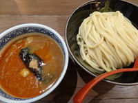 「辛つけ麺（並）」@つけ麺専門店 三田製麺所 北新地店の写真