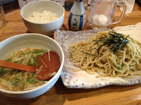 「濃厚醤油青じそつけ麺¥850」@会津ラーメン 和の写真