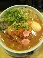 「軟骨えびそば（味玉トッピング）」@麺屋 白神の写真