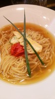 「季節のラーメン（アサリのラーメン）時価＋割り飯×２」@らーめん かねかつの写真