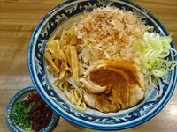 「エビ辛し汁なし中華そば ￥750」@中華そば・つけそば 浜屋 我孫子店の写真