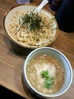 「【限定】煮干しとろろつけ麺（〆のめし割り）」@ラーメンアキラの写真