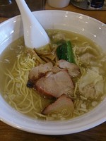 「塩ワンタンメン(5つ)(麺硬め)」@らーめん穀雨の写真