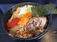 「まぜそば大盛り（カレー）￥800」@狼煙 〜NOROSHI〜の写真