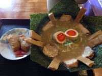 「特製華丸そば 大盛+いなり(2ヶ)」@中華そば 華丸の写真