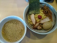 「冷しつけ麺（太麺）￥750＋味玉（ＣＰサービス）」@麺味庵 和（NAGOMI）の写真