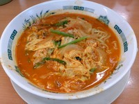 「チゲ味噌ラーメン、大盛り」@日高屋 小田急マルシェ登戸店の写真