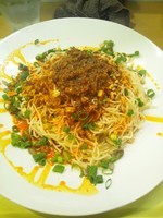 「正宗担々麺（汁なしタンタン麺・白ゴマ）」@ダンダン亭の写真