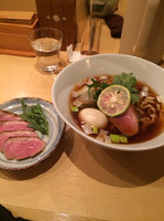 「味玉鴨そば」@紫 くろ㐂の写真