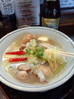 「〖春メニュー〗春葱と浅利の塩らーめん850円他」@らーめん しおの風 INさいたまの写真