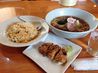 「ラーメンセット800円＋餃子（クーポン）」@中華食房 みやのの写真