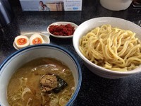 「味玉つけ麺＋海老辛味」@縁者の写真