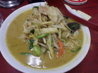 「豚骨肉野菜カレーラーメン」@九州大分ラーメン 麺恋亭 中華街店の写真