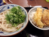 「ぶっかけ（大・温）380円他」@丸亀製麺 春日部緑町店の写真