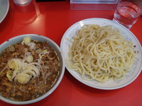 「チャーシューつけそば(大盛)(1150円)」@丸長 目白店の写真