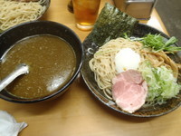 「鶏豚骨魚貝つけ麺(中細麺ミドル濃度)③貝ダブル」@MENYA 食い味の道有楽の写真