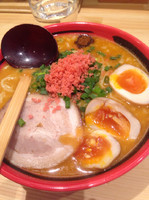 「えびみそあじわい太麺味玉硬め」@えびそば一幻 新宿店の写真