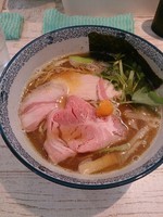 「煮干しそば、かつお握り」@中華そば 四つ葉の写真