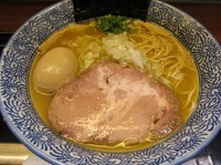 「限定　サクマ式鯵のニボやん（７５０円）＋味玉」@麺屋 一燈 ラゾーナ川崎店の写真