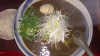 「カレー麺・麺多め（８００円）サービス半ライス」@二代目めん家 味味の写真