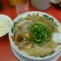 特選醤油ラーメン（麺硬め・脂多め）+ご飯（小）