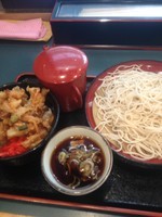 「かきあげ丼セット490円」@小諸そば 朝霞台店の写真