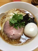 「煮干ソバ（黒）＋諸々」@煮干中華ソバ イチカワの写真