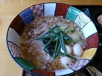 「星火ラーメンと黒米おにぎり膳(醤油)」@旬魚菜・炭火焼・鍋・星火の写真