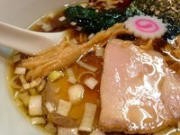 「中華そば＋エビス生グラス」@おおぜき中華そば店の写真