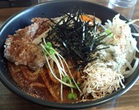 「どろそば+小カレー」@麺家 いなほの写真