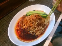 「汁無し担々麺　辛さ増し」@麺や金時の写真