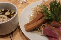 「鴨つけそば （大盛）」@紫 くろ㐂の写真