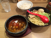 「つけ麺味玉840円+ご飯150円」@ラーメン銀次郎 本店の写真