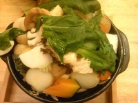 「蒸し炒め野菜（漢盛）￥200 ＋こってりつけめん」@麺創 玄古 新宿御苑店の写真