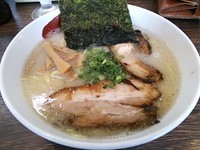 「SIO豚骨750円＋ビール」@麺屋 三四郎の写真