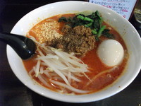 「坦々麺+味玉」@自家製麺ほうきぼし 神田店の写真