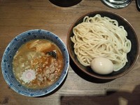 「つけめんシュリンプ(海老)(あつもり)＋豚玉」@六厘舎 大崎店の写真