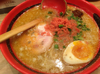 「エビソバ塩 そのまま 太麺」@えびそば一幻 新千歳空港店の写真