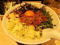 「【限定】まぜそば（小ライス付き）830円＋のり（クーポン）＋」@TOKYO UNDER GROUND RAMEN 頑者の写真