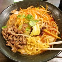 「肉入り味噌ラーメン　850円」@江戸味噌ラーメン 二代目てらっちょ 牛久店の写真