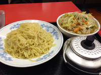 「特製 野菜つけそば味噌味（大盛り）750円＋100円」@中華そば 丸龍の写真