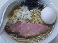 「煮干狂會／煮干ソバ 白＋出汁打込み式味玉 （140425）」@第13回 人気話題の味紀行 全国味の逸品会の写真