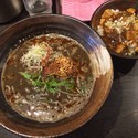 黒胡麻担々麺&麻婆飯（小）
